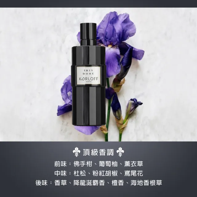 【Korloff PARIS】王室鳶尾淡香精 100ml(專櫃公司貨)