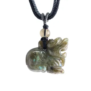 【石頭記】貔貅項鍊-偏財好運(閃光石)