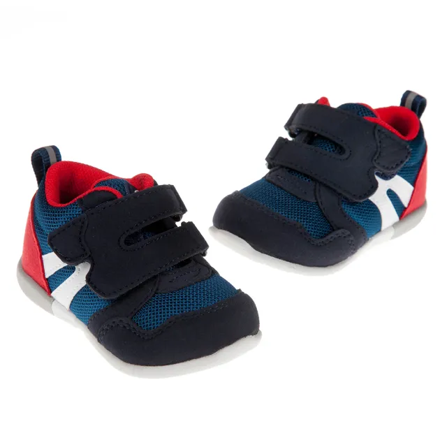 【布布童鞋】Moonstar日本深藍色3E楦頭寶寶機能學步鞋(I9C115B)