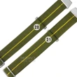 【Watchband】20.21 mm / 各品牌通用 穿戴方便 輕便柔軟 不鏽鋼扣頭 彈性尼龍錶帶(綠黃色)