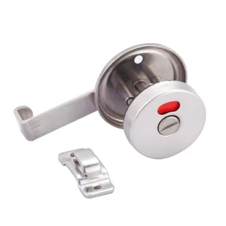 不鏽鋼浴廁門閂 LAH-2A 安全式把手 表示錠 安全指示鎖 紅色/綠色 雙向指示鎖 打掛鎖(打掛閂安全鎖)