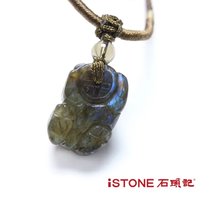 【石頭記】貔貅項鍊-金光閃閃(閃光石)