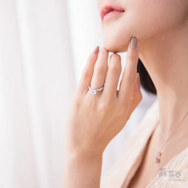 【SOPHIA 蘇菲亞珠寶】1.00克拉F/VVS1 相印 鑽石戒指