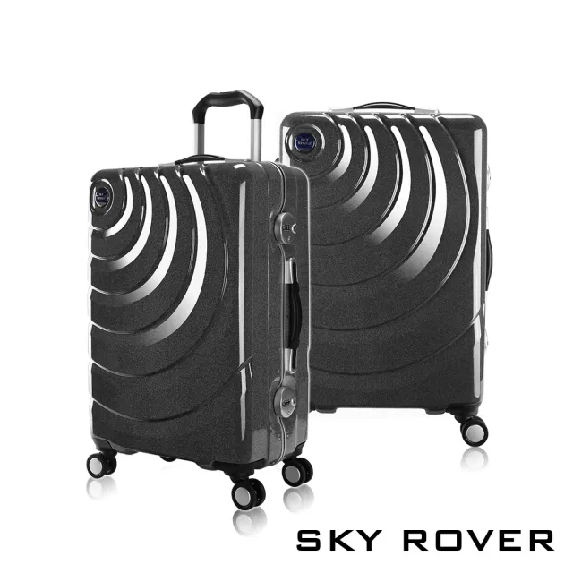 【SKY ROVER】雙十GO STARRY 24吋 魔幻金 魔幻星辰鋁框硬殼行李箱 SRI-1547J-24(特殊耀眼箱身)