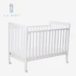 【L.A. Baby】密西根三合一嬰兒大床(白色  大床 120cmx65cm)