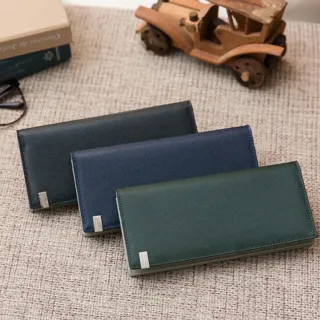 【WHOSE BAG】交換禮物 韓國 OMNIA TIE 精品真牛皮長夾｜附原廠盒｜多夾層男夾 NO.1166A(男長夾 男皮夾)