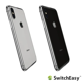 【Switcheasy】iPhone X/Xs Glass X 鉻金屬質感9H玻璃殼(保護殼)