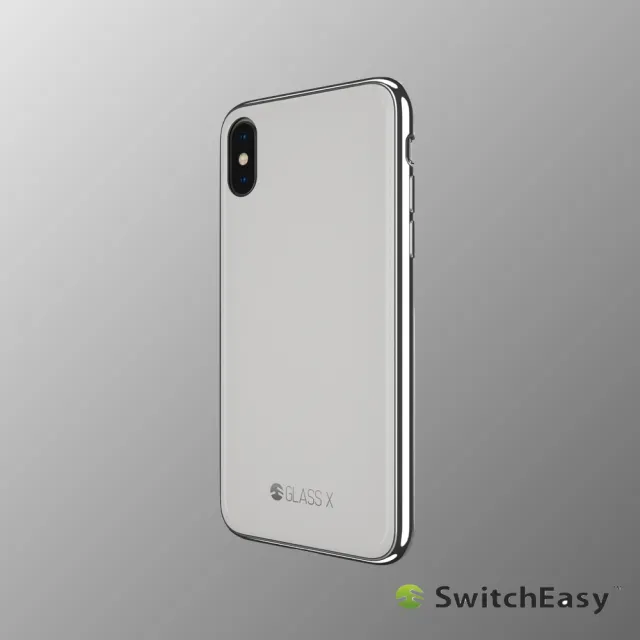 【Switcheasy】iPhone X/Xs Glass X 鉻金屬質感9H玻璃殼(保護殼)