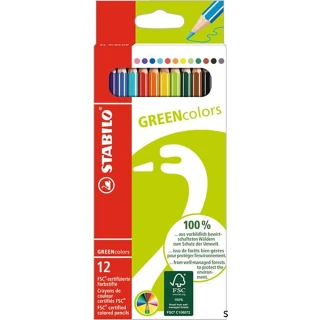 【STABILO】環保認證色鉛筆12色(6019/2-12)