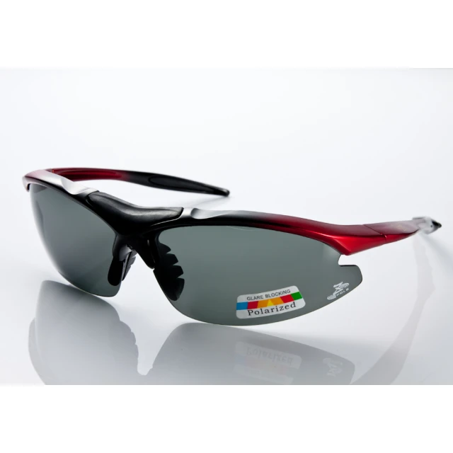 【Z-POLS】TR90輕量太空纖維 搭載Polarized頂級偏光運動眼鏡(輕巧彈性配戴舒適抗UV400 2色可選)