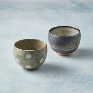 【有種創意食器】日本美濃燒 - 手感和風茶杯 - 對杯組(2件式)
