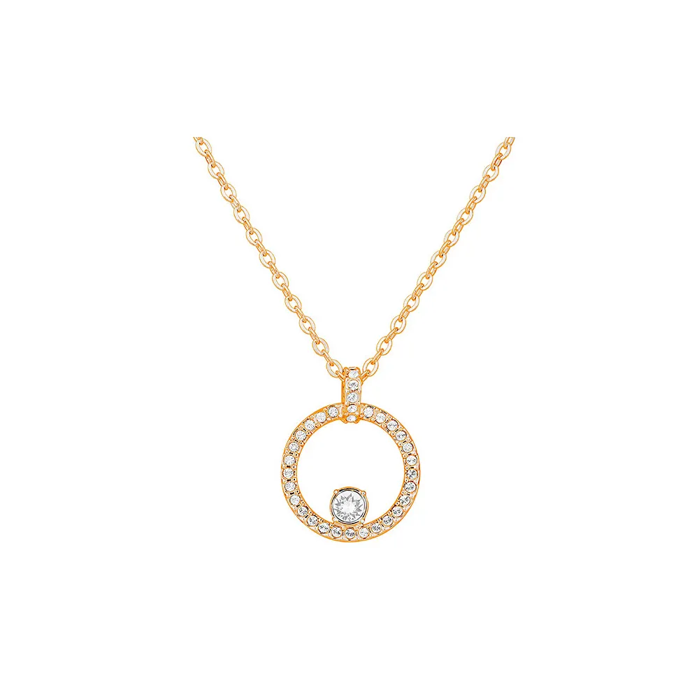 【SWAROVSKI 施華洛世奇】Constella 玫瑰金項鍊(真 品 平 輸)