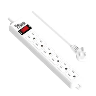 【雙手萬能】1開6插3P過載防護延長線1.2米
