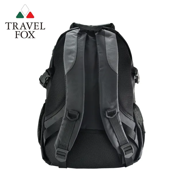 【TRAVEL FOX 旅狐】雙色尼龍輕量休閒後背包(TB586-13 灰色)