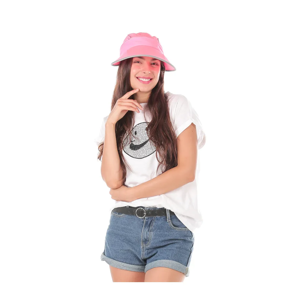 【SUN SPA】真 專利光能布 UPF50+ 抗UV 遮陽帽 防曬帽-可拆兩用(防紫外線空頂大帽檐 輕薄透氣涼感降溫)
