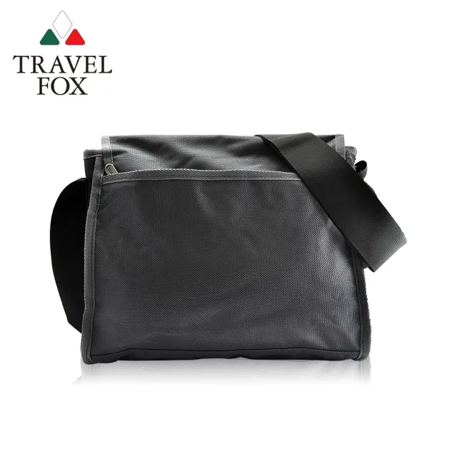 【TRAVEL FOX 旅狐】簡約商務鑽紋公事包/側背包(TB599-01 黑色)