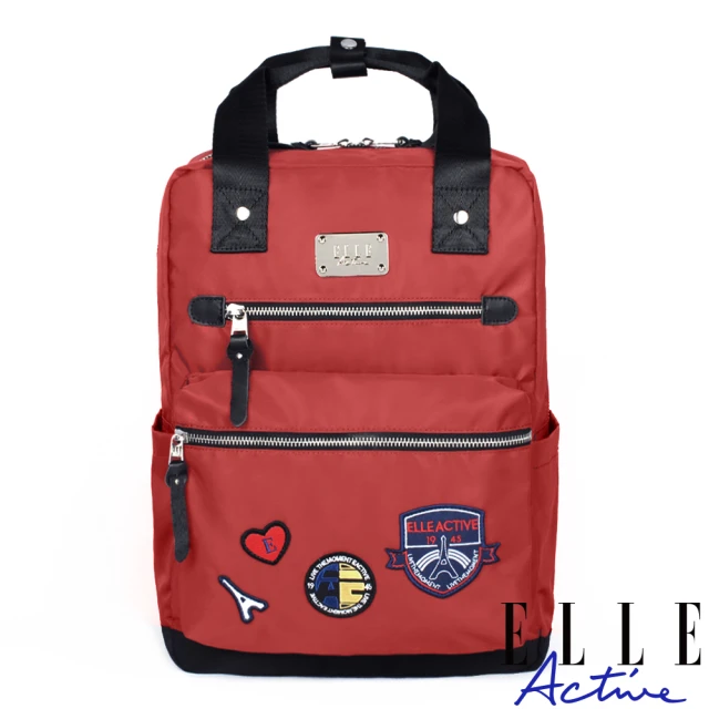 ELLE ACTIVE 活力隨行系列-後背包-大(米白色) 