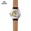 【ORIENT 東方錶】ORIENT STAR 東方之星 CLASSIC系列 縷空機械錶 女生 皮帶款 金色 30.5mm(RE-ND0004S)