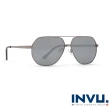 【INVU瑞士】來自瑞士飛行款不規則造型水銀偏光太陽眼鏡(銀-B1817A)