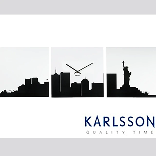 【歐洲名牌時鐘】荷蘭 KARLSSON-紐約壁鐘《歐型精品館》(簡約時尚造型/掛鐘/壁鐘/吊掛鐘)