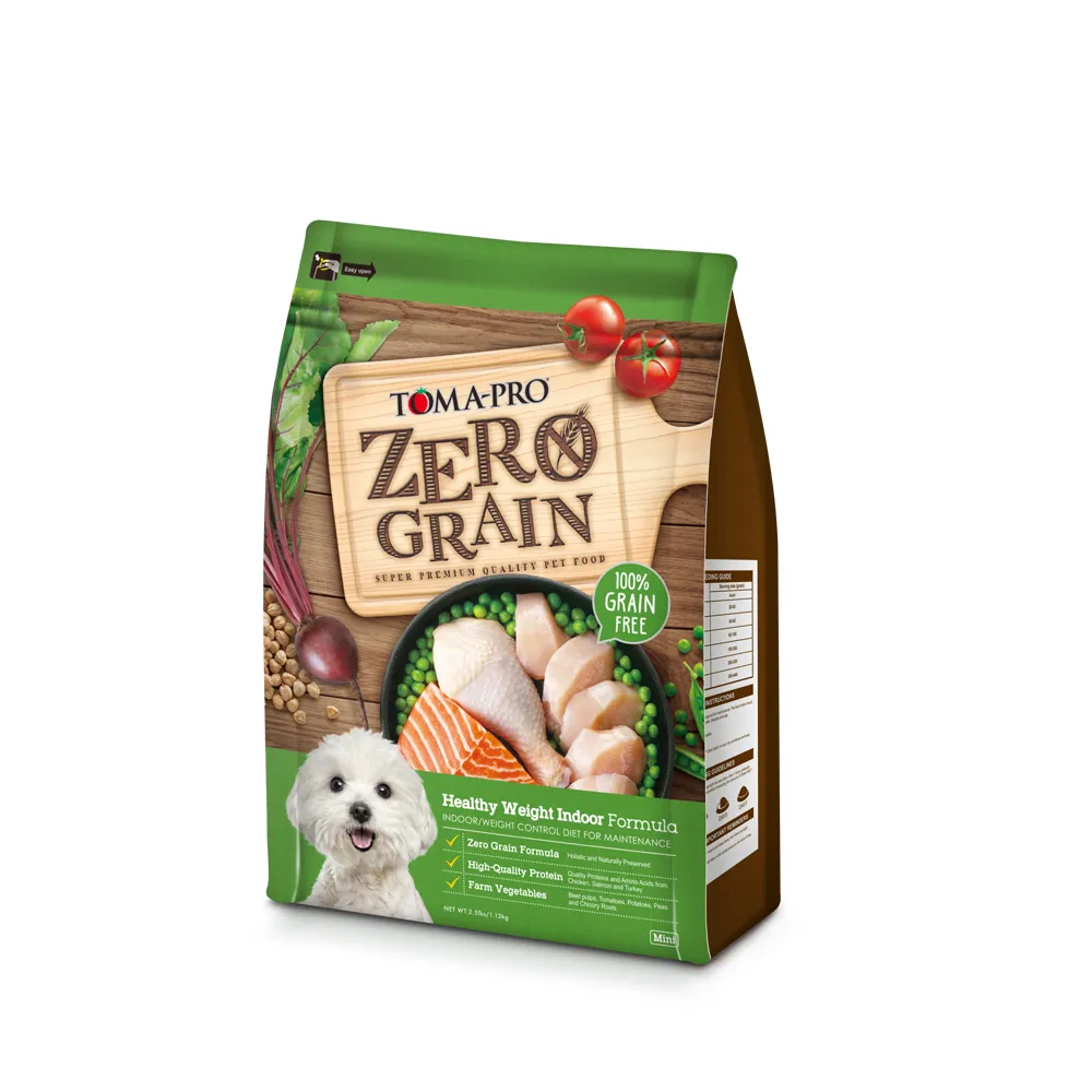【TOMA-PRO 優格】零穀系列狗飼料-0%零穀 室內犬 雞肉 2.5 磅(成犬專用 小顆粒/低活動量體重管