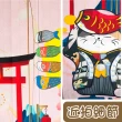 【LASSLEY】日本門簾-神社貓豐收85X150cm(日式 和風 雙開式 風水簾 一片式 招財貓)