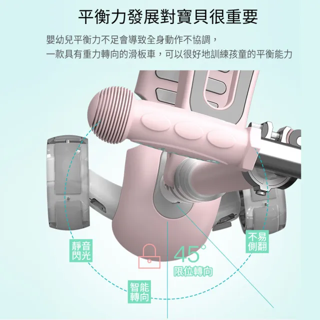 【LOG 樂格】曼龍 坐立兩用式 兒童玩具滑板車 -粉色/綠色(經濟部標檢局檢驗合格)