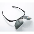 【Z-POLS】專業可掀設計 霧黑框搭載抗UV400寶麗來偏光運動眼鏡(鏡片可上掀 框體可配度內框設計運動偏光鏡)