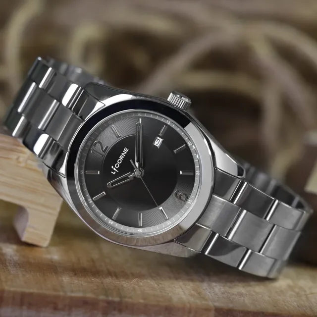【LICORNE】力抗錶 都會簡約系列 經典手錶(銀/黑 LT137MWBA)
