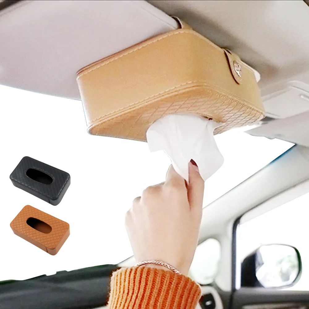 【樂居家】汽車遮陽板面紙盒(面紙盒 衛生紙盒 車用衛生紙盒)