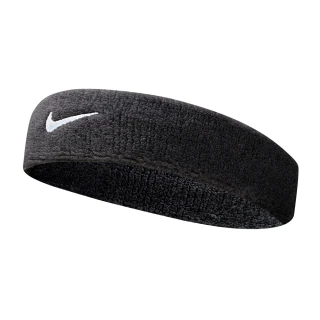 【NIKE 耐吉】Nike Dri-Fit Headband    男女 簡約 頭帶 運動 休閒 毛巾 吸汗 黑(NNN07010OS)