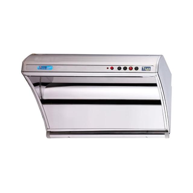 【TOPHOME莊頭北工業】三段斜背式排油煙機90公分 HS-8190(三段熱除抽油煙機 強吸力)