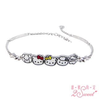【2sweet 甜蜜約定】Hello Kitty ACTION系列純銀手鍊(Hello Kitty 銀飾)