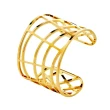 【Calvin Klein】CK Calvin Klein  DRAW 優雅金縷空手環KJ1TJF1001(CK手環/手鍊)
