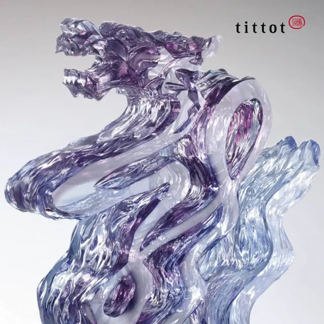 【tittot 琉園】氣運生輝_升官_榮昇(琉璃/禮物/玻璃/水晶/藝術品/擺飾/禮贈/企業/送禮/氣/運/生/輝)