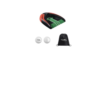 【Posma PG140RD-A】高爾夫自動回球器套組 紅色款配2個Posma雙層比賽球  輕便背包