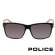 【POLICE】義大利 質感塗鴉個性太陽眼鏡(黃-POS1860-0APA)