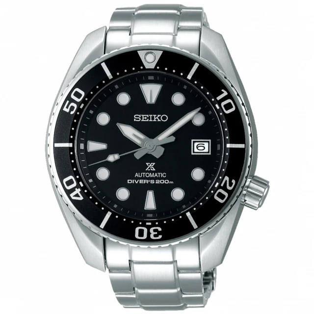 【SEIKO 精工】Prospex 黑水鬼相撲廣告款潛水機械錶-黑/45mm(SPB101J1/6R35-00A0D)