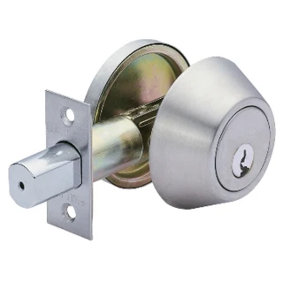 加安 D261 輔助鎖 60mm 扁平鑰匙 不鏽鋼磨紗銀 補助鎖(防盜鎖 適用一般房門)