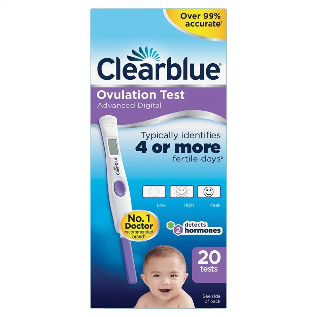 【Clearblue 速必得】第二代排卵測試筆+20支排卵測試棒