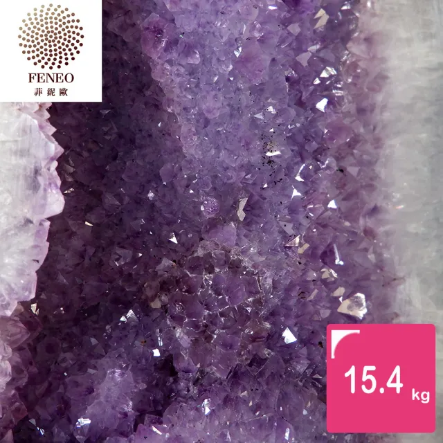 【菲鈮歐】開運招財天然巴西紫晶洞 15.4kg(G8)