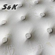 【S&K】天絲棉針織布+乳膠  高蓬度蜂巢獨立筒床墊-雙人5尺
