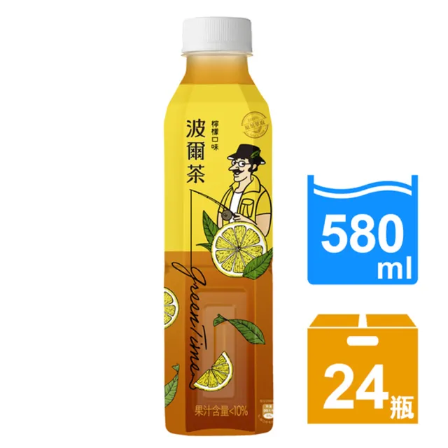 【金車】波爾茶-檸檬口味580mlx24入/箱