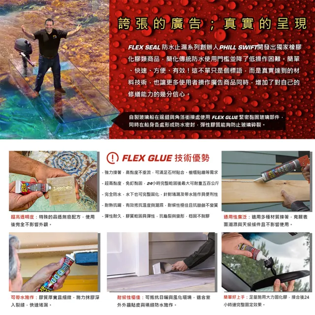 【FLEX SEAL】FLEX GLUE 大力固化膠(手擠式)