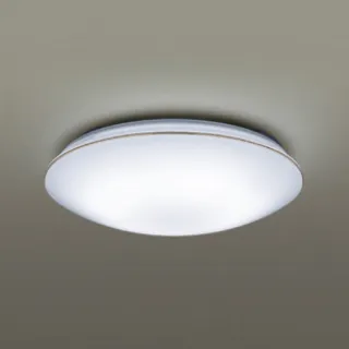 【Panasonic 國際牌】LED 第四代 調光調色遙控燈 LGC31116A09 32.5W 110V(白色燈罩+金色線框)