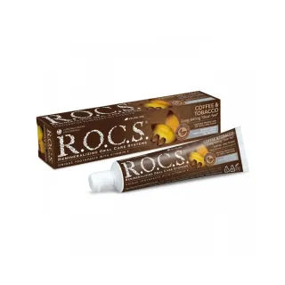 【R.O.C.S.】高品質天然精油牙膏菸茶垢去除 2入組 商品提貨券乙張