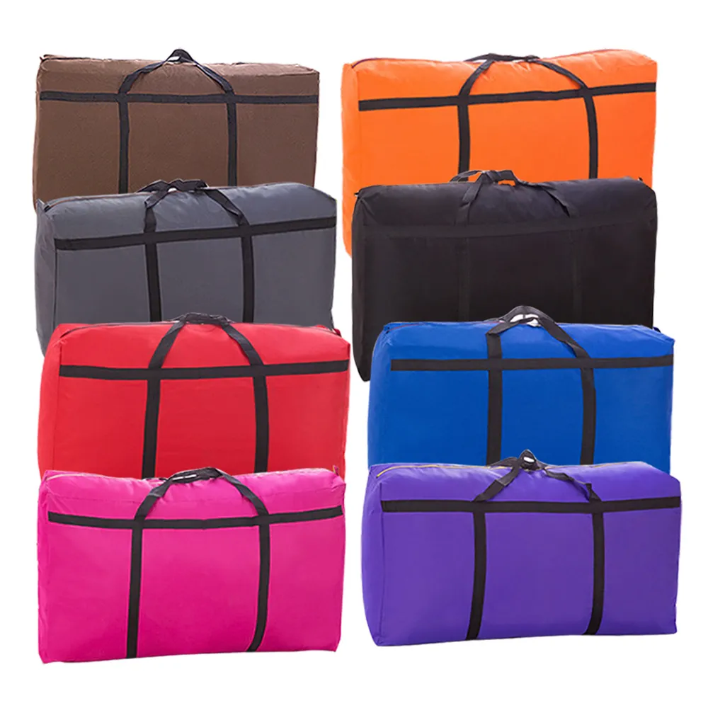 【DaoDi】600D耐重防水收納袋 搬家袋 四入100x30x60cm(橫條綁帶加固設計 行李袋 防塵袋)