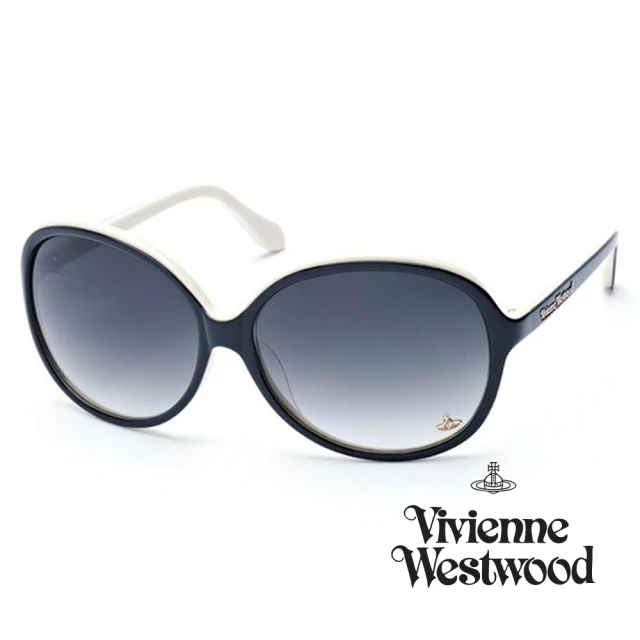 Vivienne Westwood 英國精品時尚海洋風系列造型太陽眼鏡(VW76501-黑)