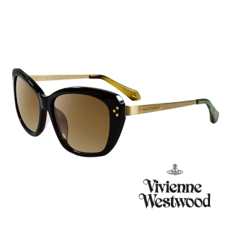 【Vivienne Westwood】英國精品時尚奢華系列造型太陽眼鏡(VW883-02-咖)