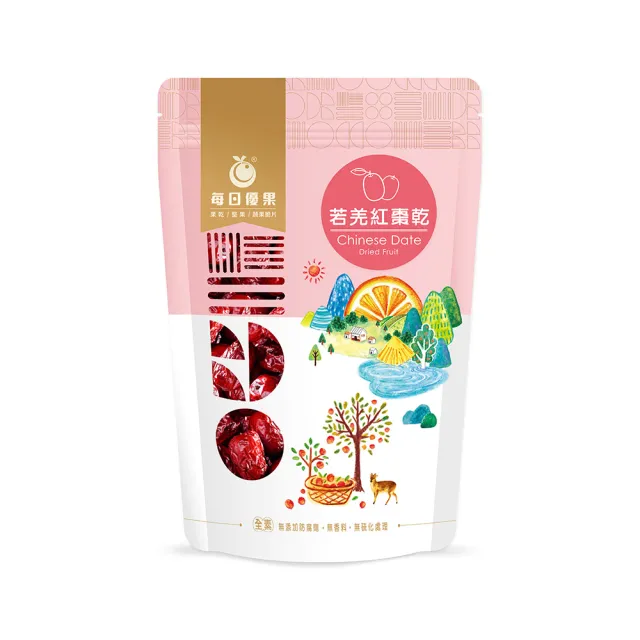 【每日優果】若羌紅棗乾200G(果乾)